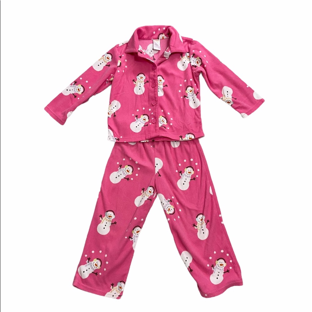 Gymboree Toddler Girls Snowman Fleece Pajamas